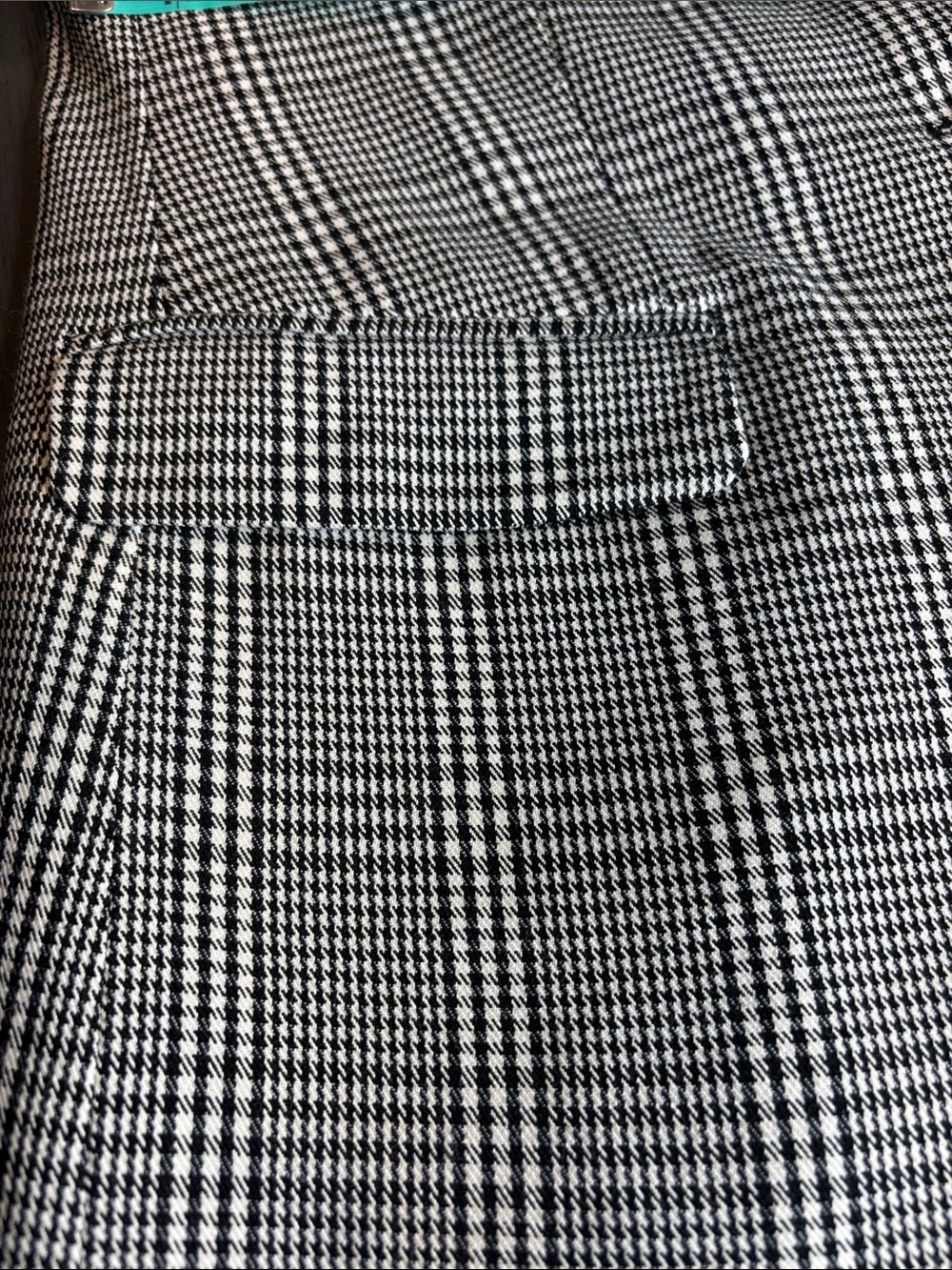 ❤️ Women's Glen Plaid One-Button Blazer Black White Petite Small Jules & Leopold - Picture 7 of 11